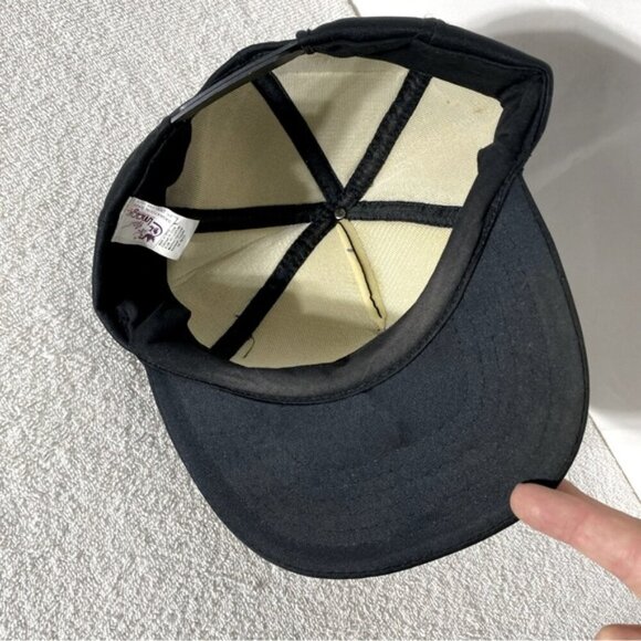 Vintage New Image Rake Up Black Yellow Foam Snap Back Trucker Hat - Picture 8 of 13